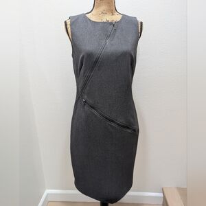NWT Calvin Klein Elegant Gray Sleeveless Dress